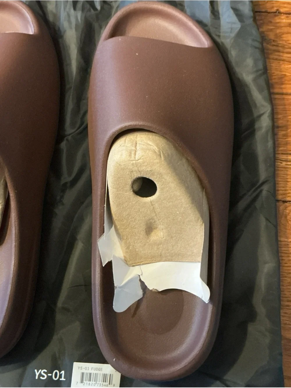 Yeezy Men's Slide Sandals in Dark Brown Size14